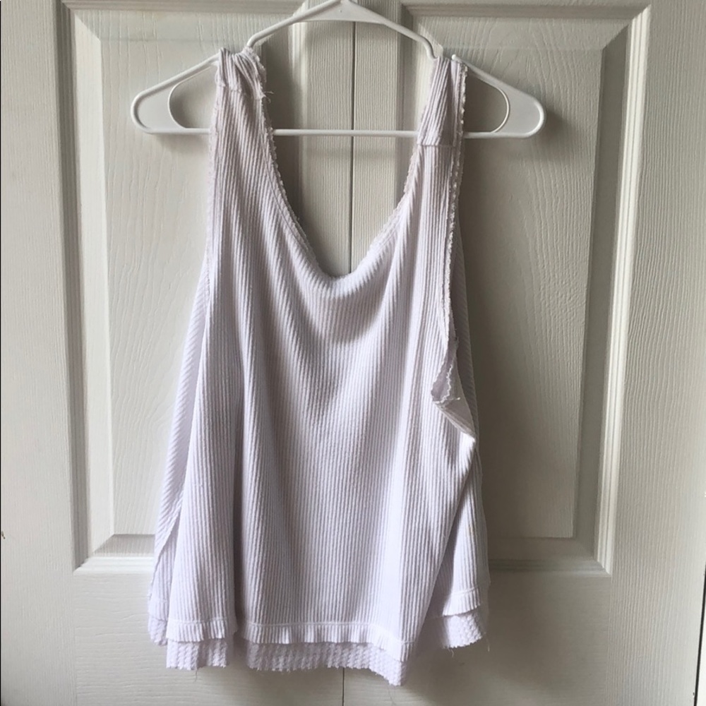 Free people white tank top